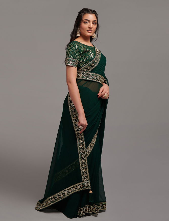 Kriyansha Designer Party Wear Sarees Catalog